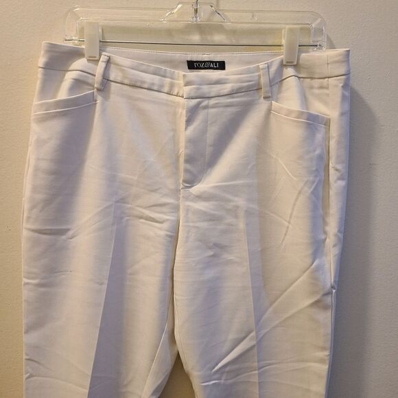 Roz & Ali White Dress pants size 10 - Picture 2 of 6
